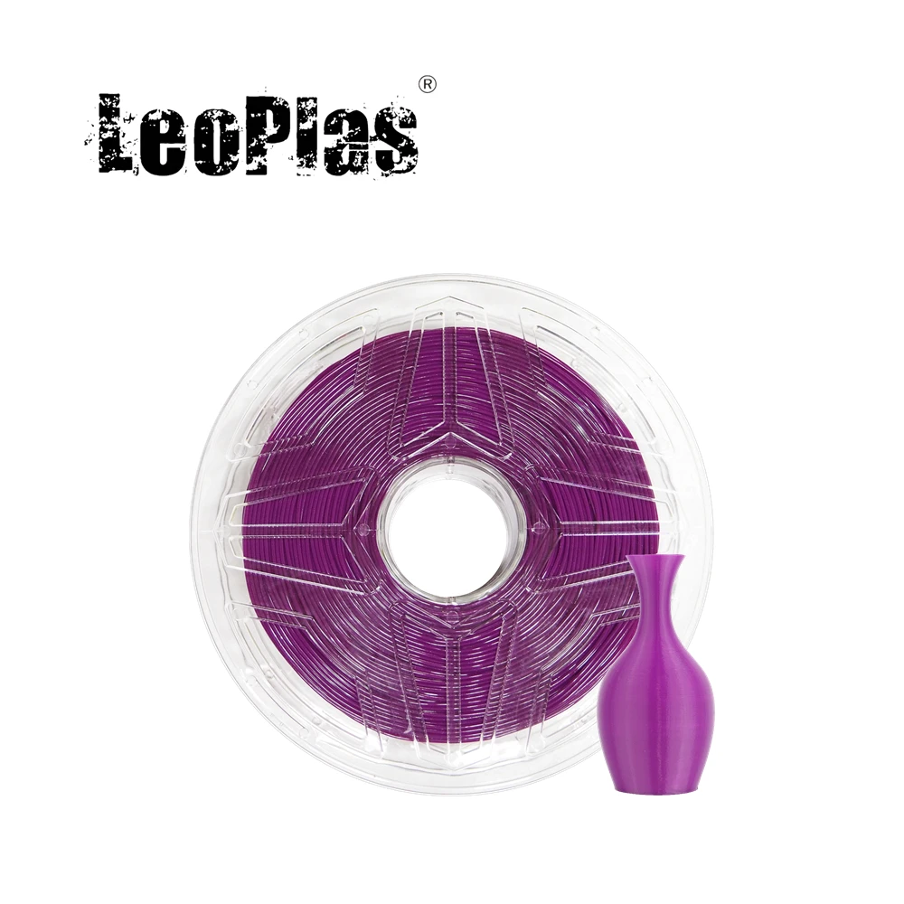 

LeoPlas Grape Purple TPU Filament Flexible 1.75mm 1kg 95A Shore Hardness For FDM 3D Printer Consumables Printing Supplies