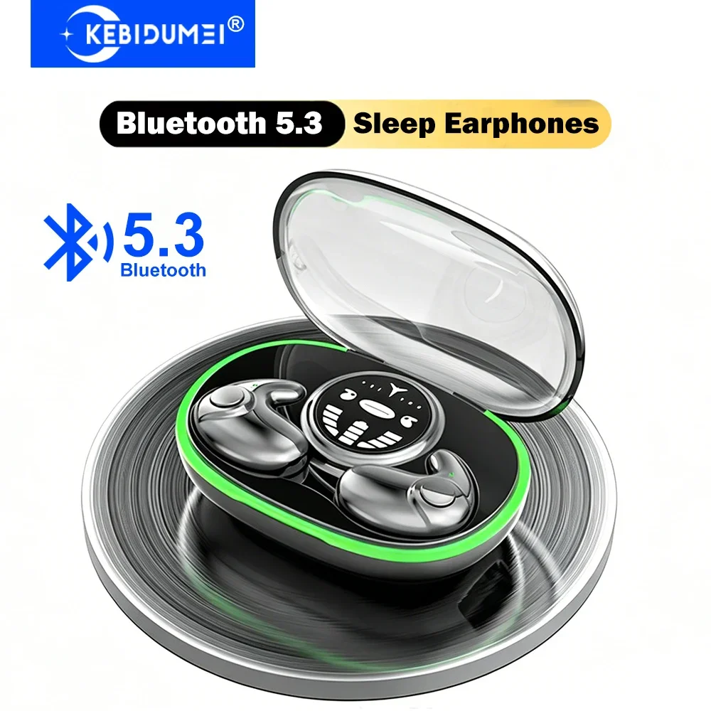 KEBIDUMEI Invisible Sleep Earphones Bluetooth 5.3 Headphones HiFi Stereo Noise Reduction Earbuds Transparent Wireless Headsets — product photo 1 of 1