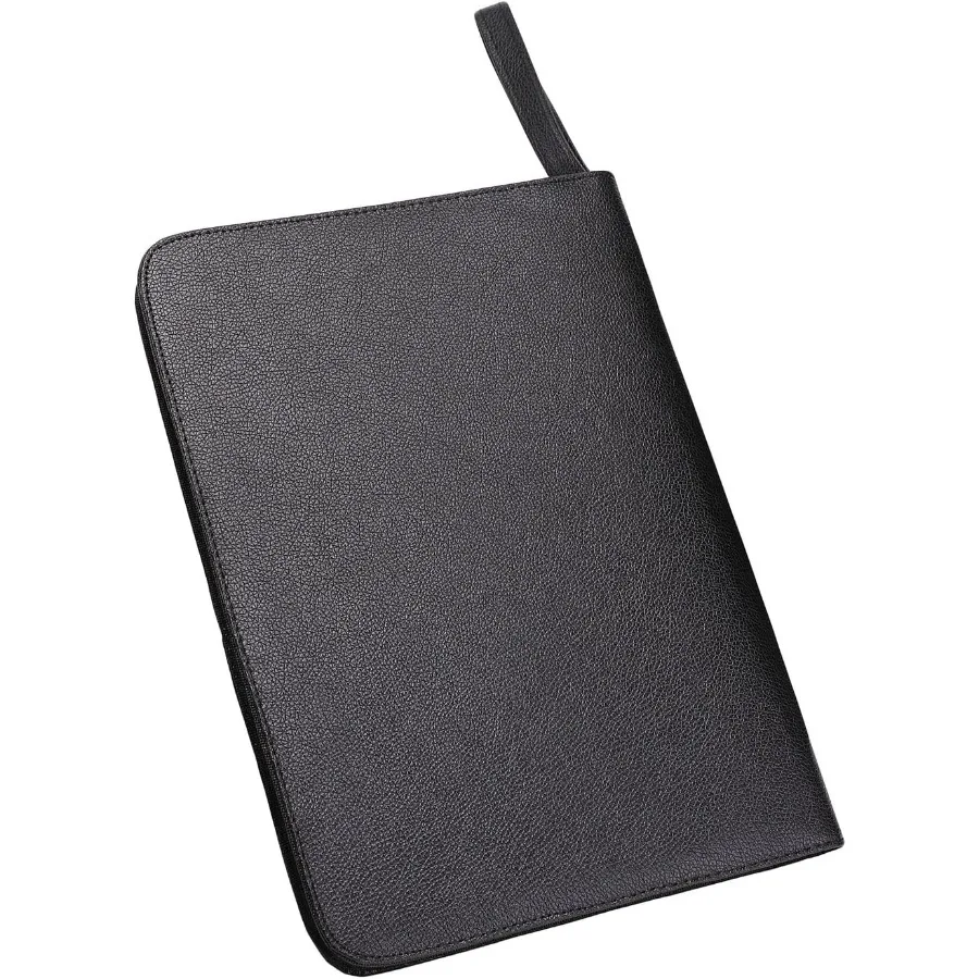 กล่องใส่ปากกาหมึกซึมหนัง PU สีดำขนาดใหญ่ ออกแบบมาสำหรับมืออาชีพและการใช้งานประจำวัน เหมาะสำหรับใส่ปากกาโรลเลอร์หลายด้าม