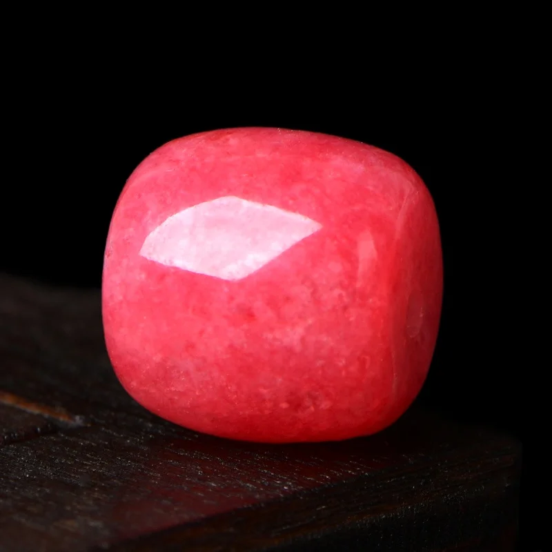 4A Natural Red Chalcedony Barrel Single Bead DIY Beads Crystal Jewelry Making