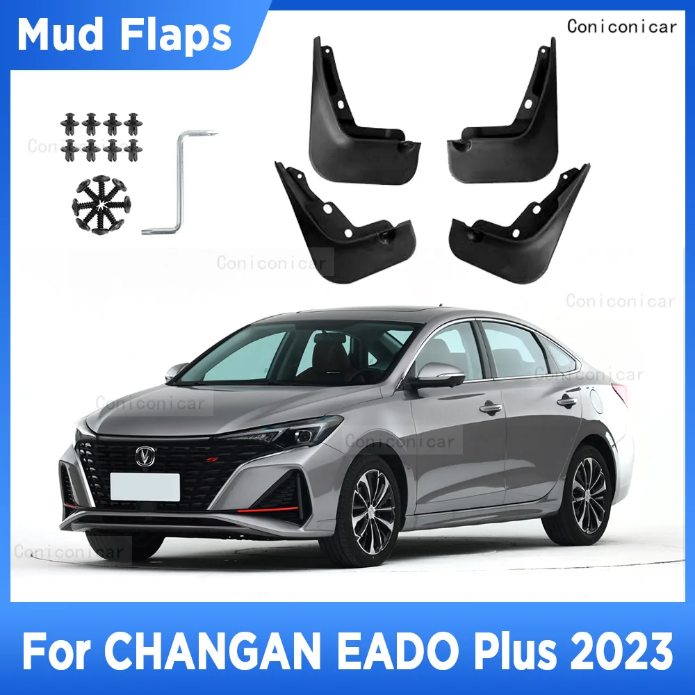 

For CHANGAN EADO PLUS 2023 4Pcs Mud Flaps Splash Guard Mudguards MudFlaps Front Rear Fender Auto Styling Car Accessories