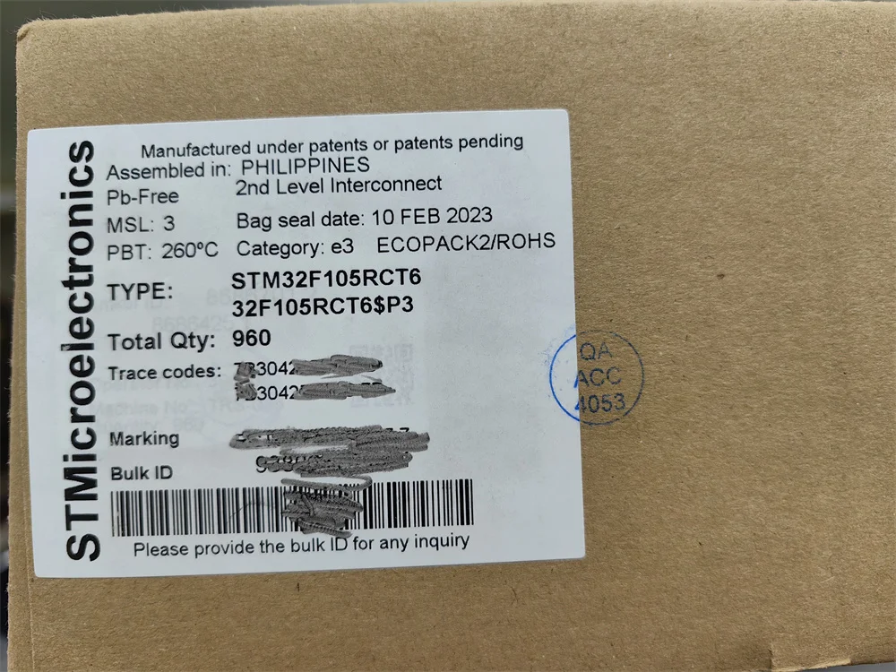 STM32F105RCT6 Em estoque Navio em 48 horas