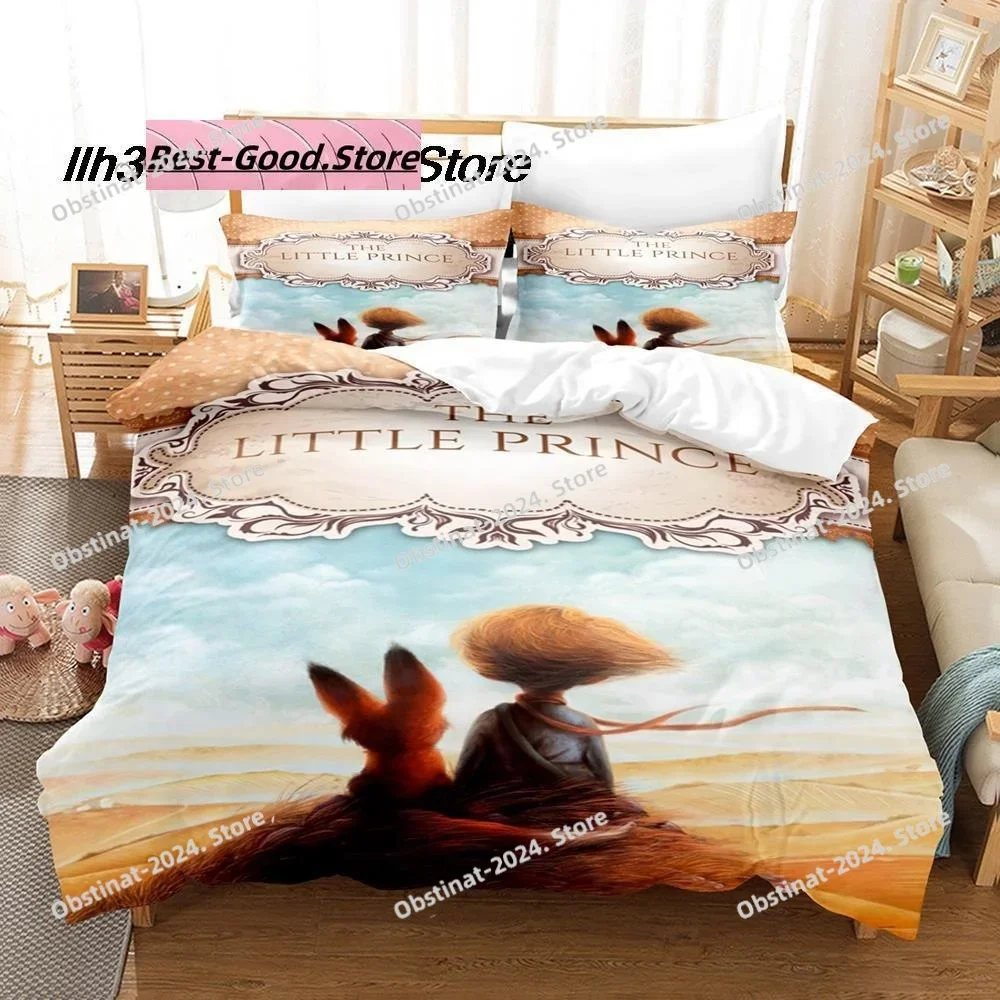 

New Kawaii The Little Prince Bedding Set Single Twin Full Queen King Size Bed Set Aldult Kid Bedroom Duvetcover Sets 3D Anime