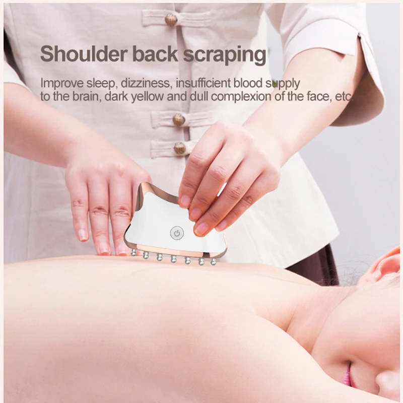 

Dredging Instrument Neck Scraping Instrument Head Electric Leg Lymph Dredging Slimming Brush Neck Household Portable