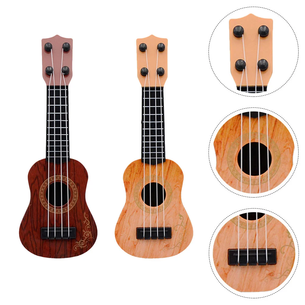 

2 Pcs Music Mini Ukulele Toddler Child Guitar for Kids 2500X900X270CM Plastic Early Education Toy