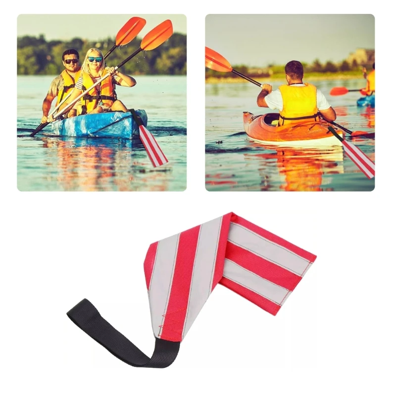 Safety Flags with Reflective Strips, Kayak Warning Flags, Canoes Redness Warning Flags, Travel Trailer Tow Accessory