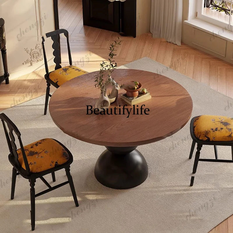 

P182 Glamour Luxury Table Beauty Cozy Unique Elegant Dining Table Premium Vintage Tavolo Rotondo Allungabile Dining Room Furnitu