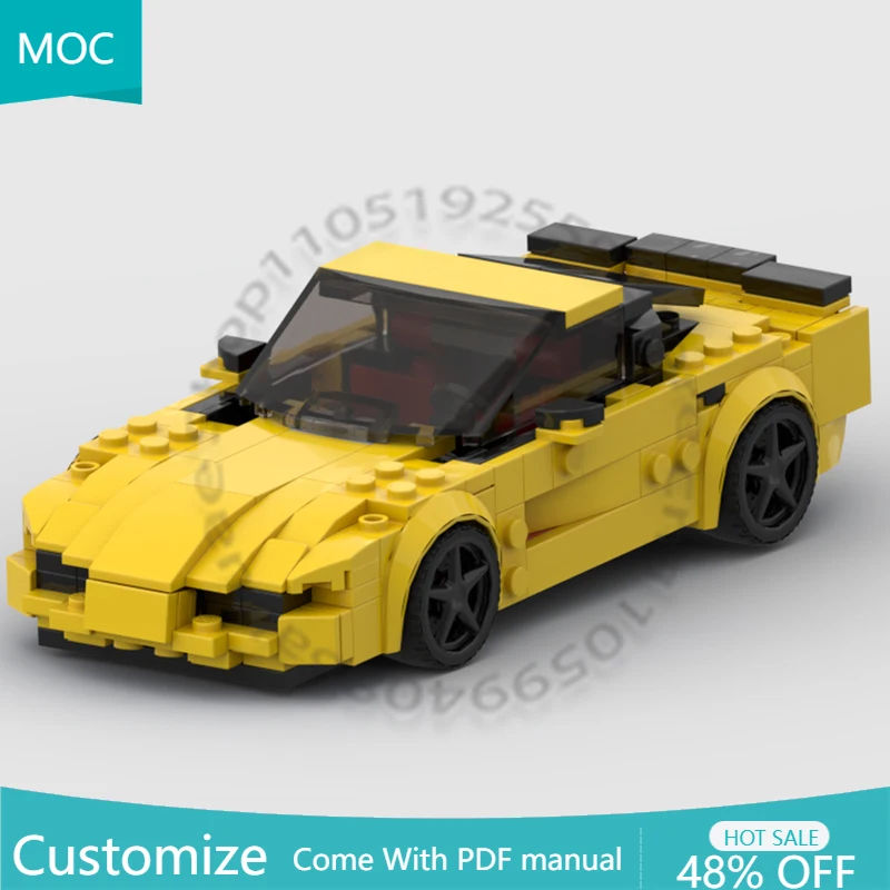 

250 PCS Build Your Dream Car Corvette C5 (76901 alt) MOC Customize Modular Building Block Creative DIY Boys Toy Christmas Gift