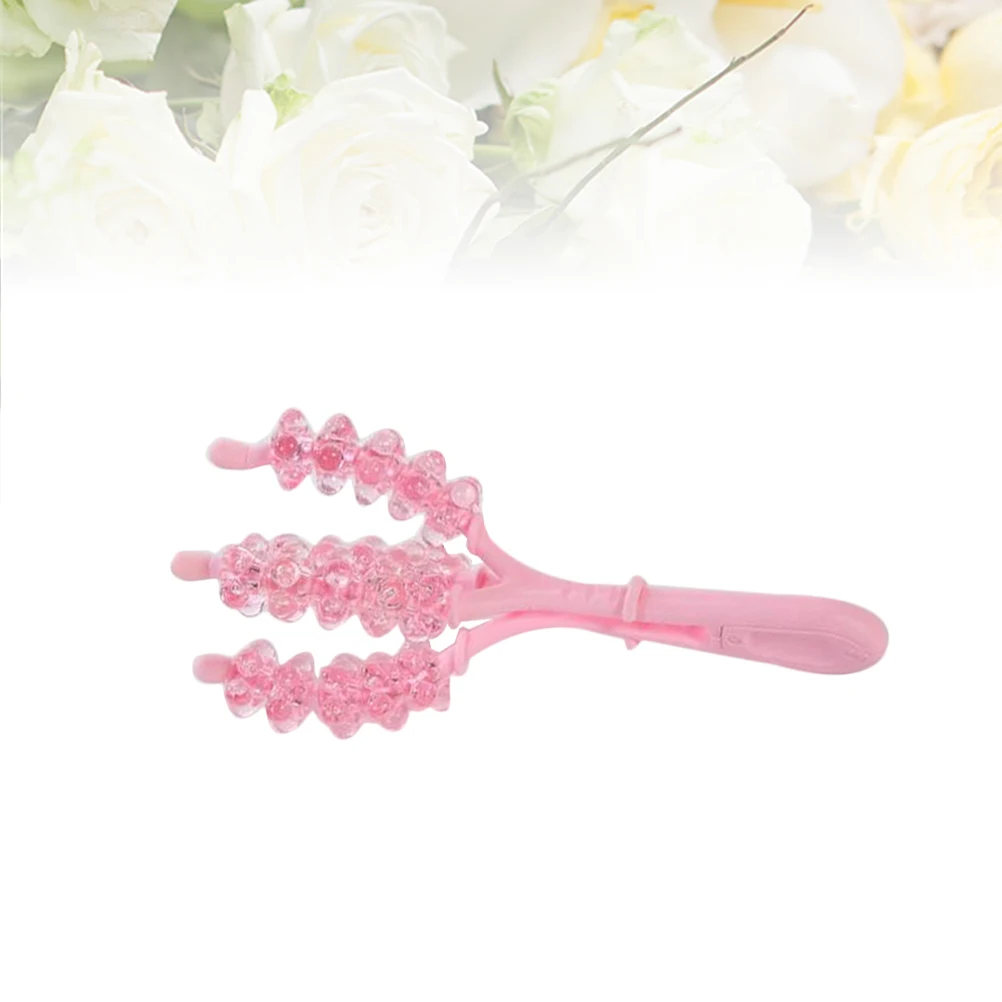 

1pc Slim Arm Handheld Roller Ball Handheld Massager Roller Massager With Anti-Slip Handle Relaxing Durable Use Pink