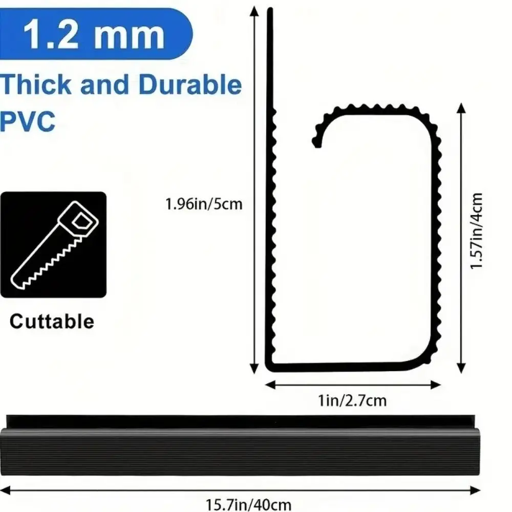 Plateau de câbles de bureau auto-adhésif en PVC, 40cm, organisateur de câbles sans perçage, cache-câble pour la maison et le bureau, organisateur de fils