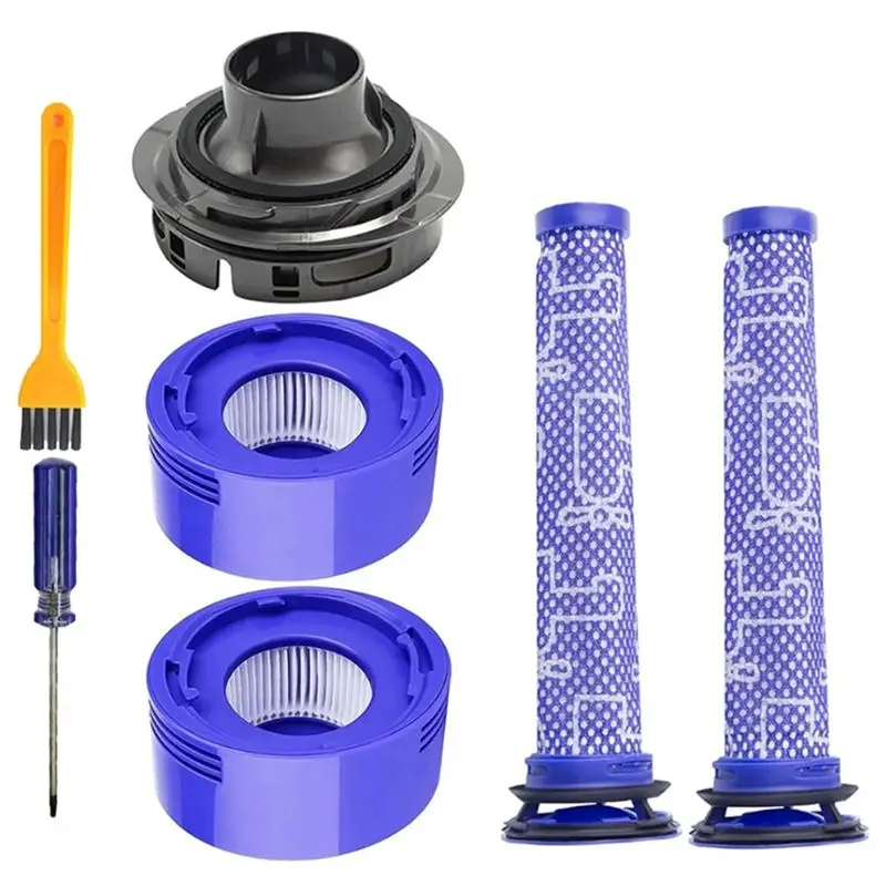 ABVT-Rear Motor Cover And Filters Kit For Dyson V7 V8 Absolute/Animal Vacuum Cleaner Parts Accessories 965661-01 & 967478-01