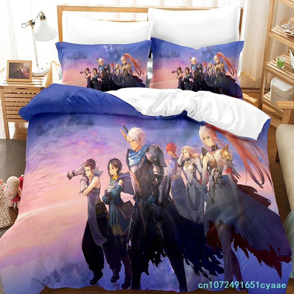 2023 New Tales Of Arise Bedding Set Single Twin Full Queen King Size Bed Set Adult Kid Bedroom Duvetcover Sets Anime