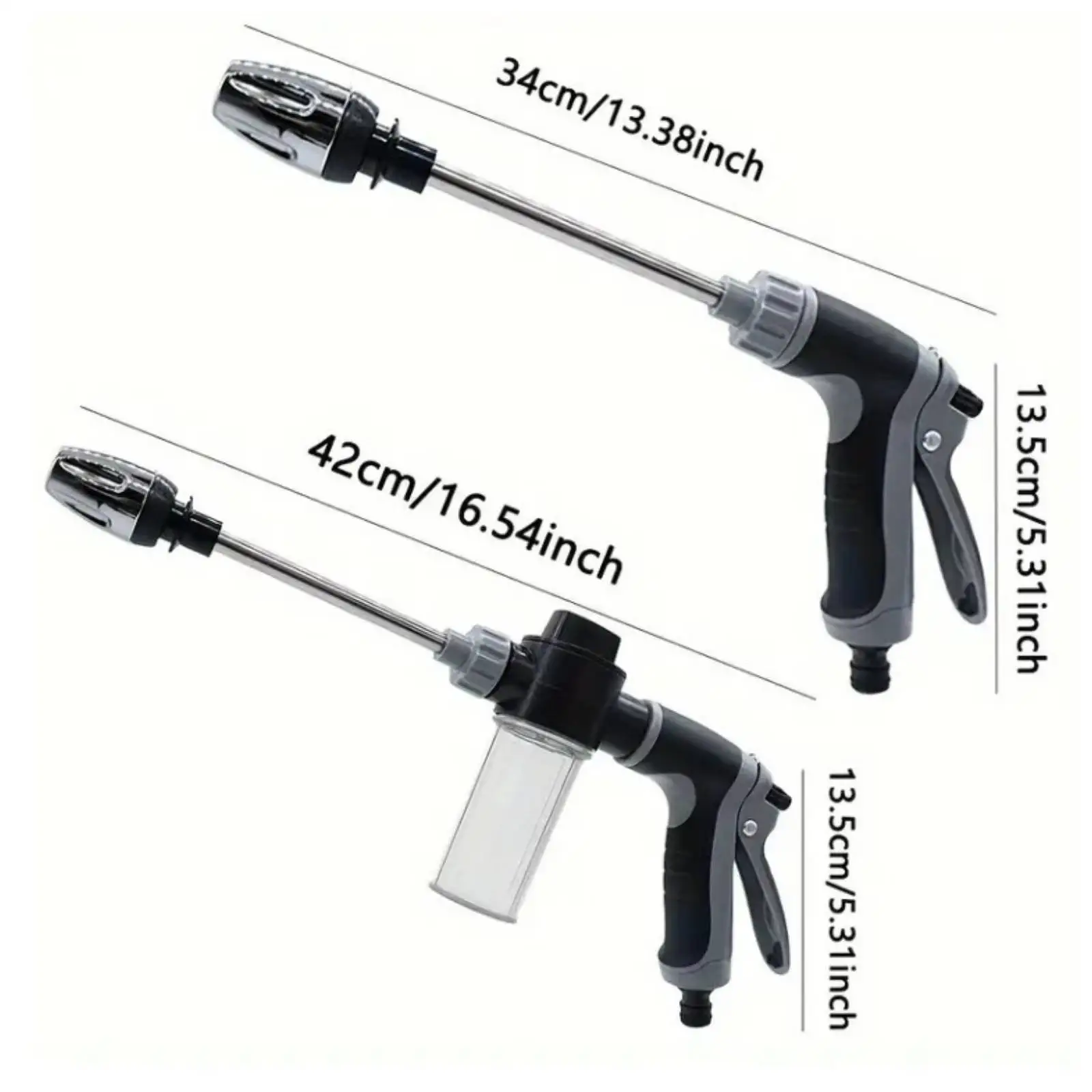 Pressure Washer, High Pressure Water Gun with 360° Rotating for Various Spray Effects, Portable Washer, Power Cleaner