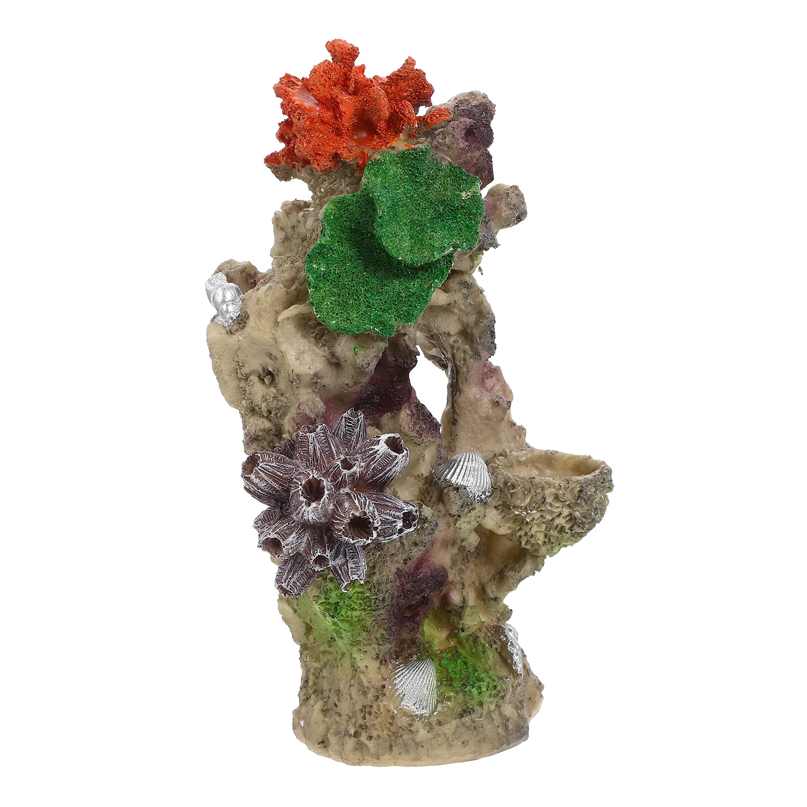

Durable Resin Coral Reef Stone Decorative Aquarium Ornament Fish Tank Decor Household Aquarium Accessory Wear-Resistant Fake