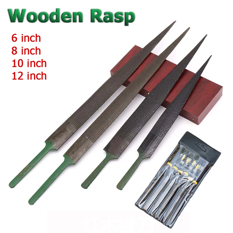 6/8/10/12 Inch Carpenter File Rasp Wood Paint Removal File Woodworking File For Wood Mahogany Hardwood Hand Grinding Tools