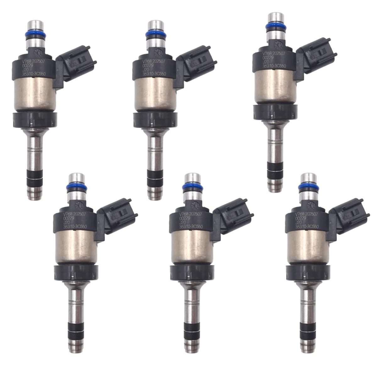 

6pcs Fuel Injectors 35310-3C550 353103C550 fits for Kia Hyundai Azera Santa Fe 3.3L V6