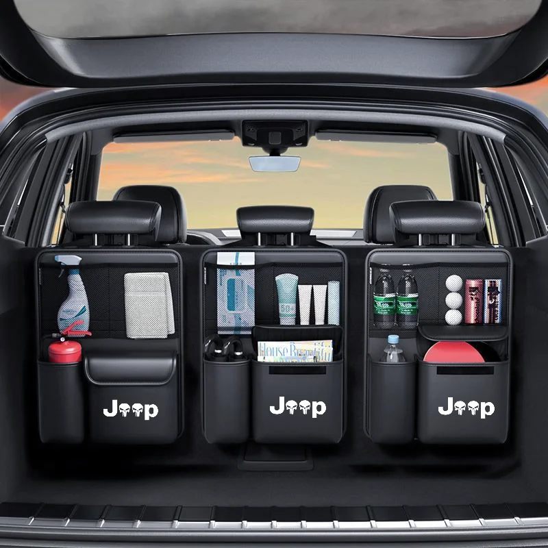 1pcs Car Trunk Storage Bag SUV Seat Back Hanging Tools Organizer Storage Bag for Jeep Renegade Compass Cherokee Grand Commander