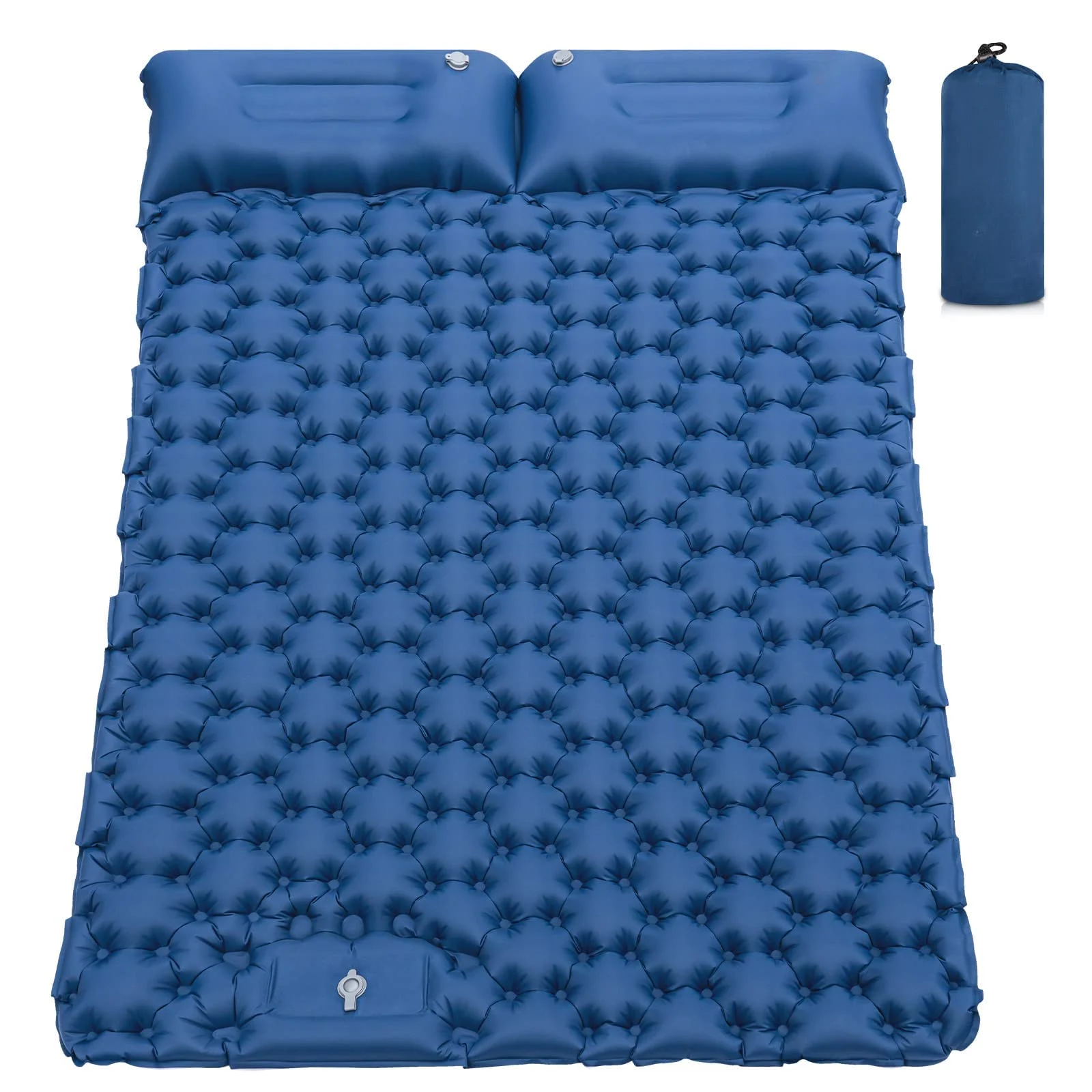 

GoalFit 2024, легкий портативный надувной надувной матрас для двух человек, встроенный насос, удобное хранение для кемпинга на открытом воздухе