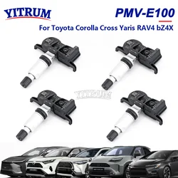 Toyota、PMV-E100、tpms、C-HR、カムリー、bz4x、aygo、mirai、yaris、カローラクロス用タイヤ圧力センサー、42607-02090、42607-26030、433mhz