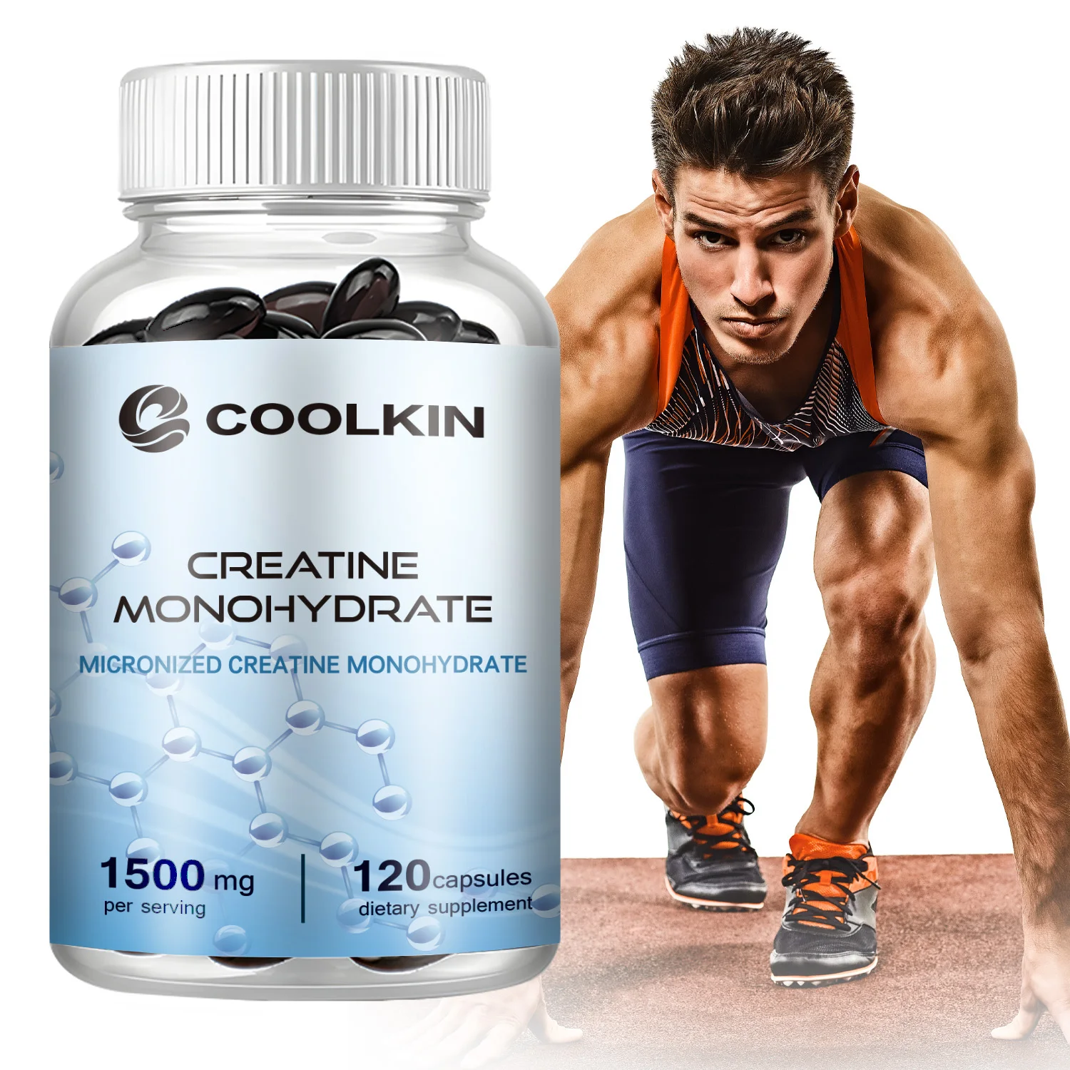 

Creatine Monohydrate - Improve Energy Endurance, Increase Muscle Mass and Promote Muscle Recovery, Improve Athletic Performance