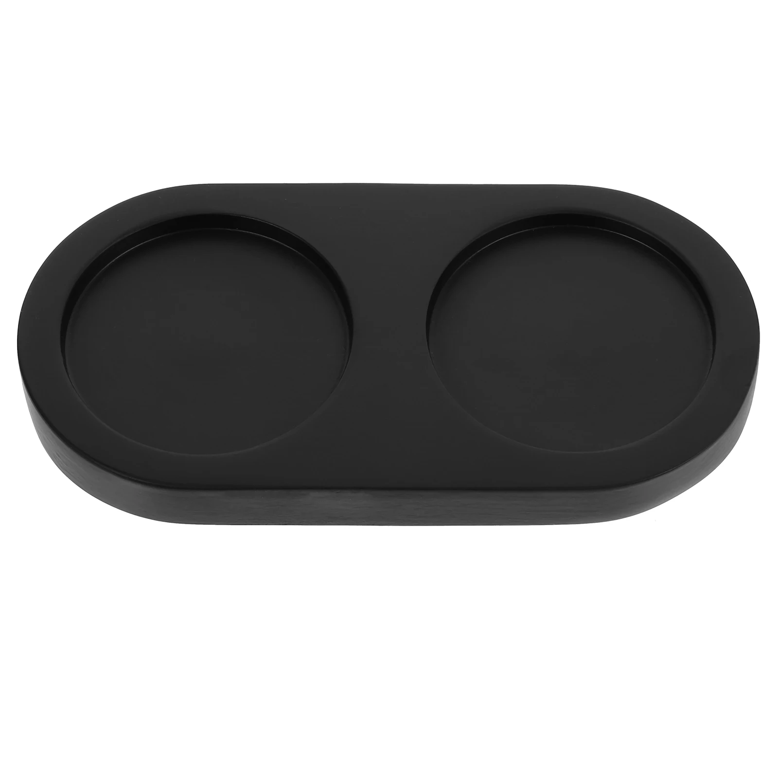 

Grinder Base Kitchen Pepper Tray Wooden Sauce Bottle Salt and Holder Black for