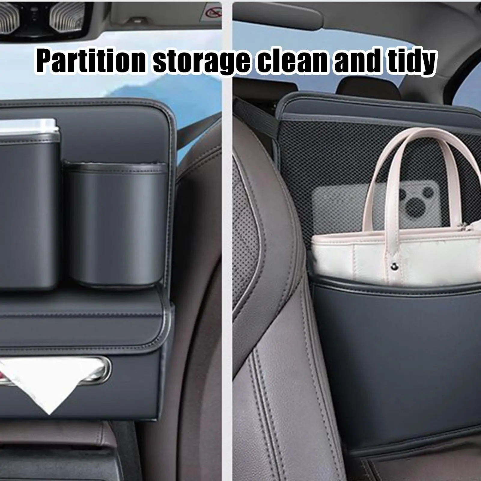

Автомобильный органайзер Between The Seat, держатель для хранения документов, телефона, сумка для салона автомобиля, органайзер для чашки с водой, тканевый зонтик, дорожный