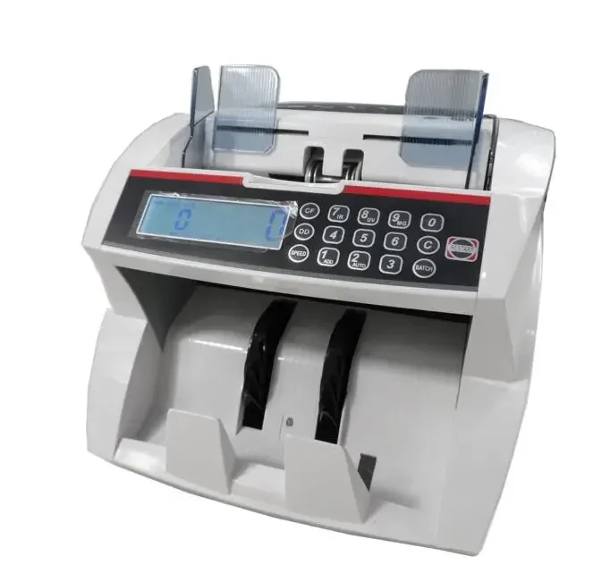 Bill Counter Front Loading Vertical Banknote Bill Currency Counter with EU+US+RMB+HK +RS Cash Counting Machine HL300