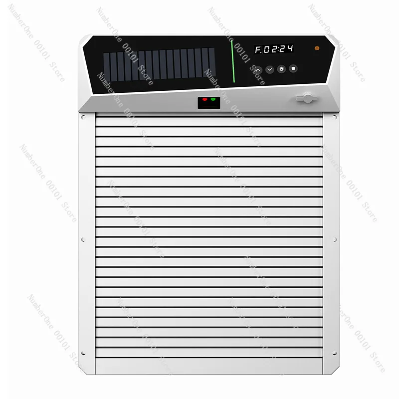 

Intelligent light-sensitive automatic chicken coop door: solar energy storage infrared induction rolling gate