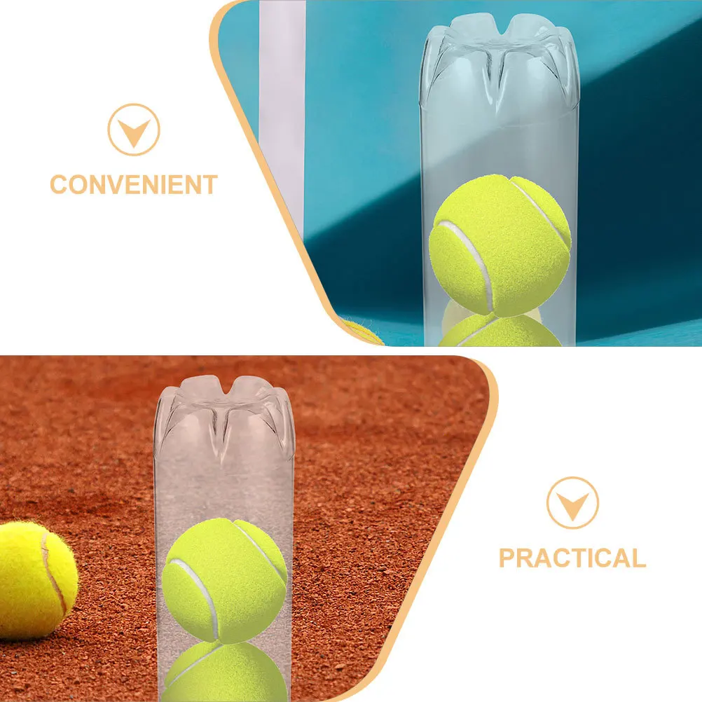 

5pcs Ball Holder Transparent Portable Balls Container For Tennis Storage Durable Pvc Clear Ball Organizer Sports Supply