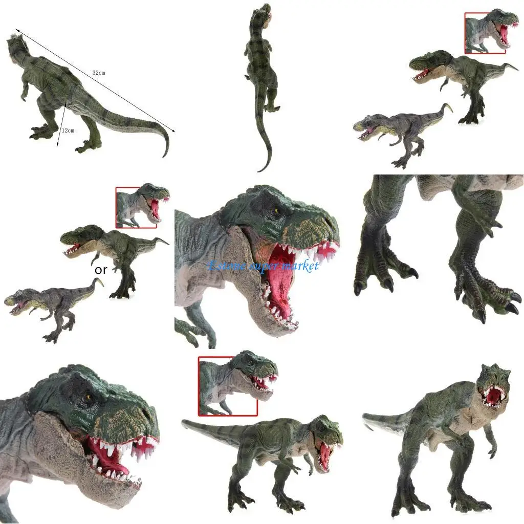 

090B Парк Юрского периода Тираннозавр Рекс Динозавр Пластиковая игрушка Модель Детские подарки