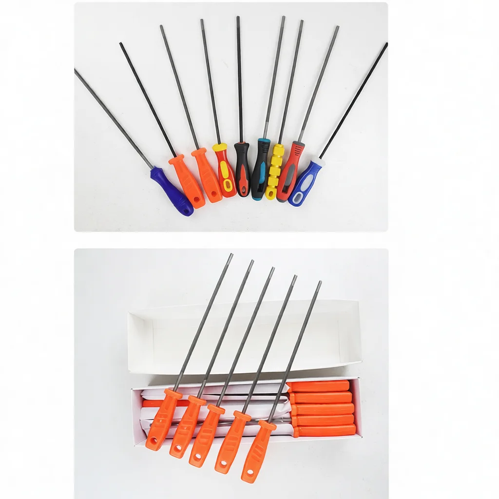 Chainsaw Chain File Sharpener Round Steel Tool For Wood Cutting Saw Maintenance Precise Grinding Hand Operated Accessory