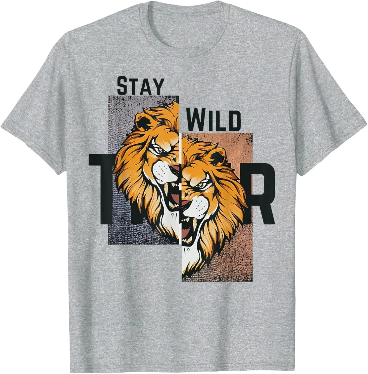 

Wild Spirit - Fierce Lion T-Shirt Anime Graphic T-shirts For Men Clothing Women Tees Y2K Tops Unisex Summer Short Sleeve