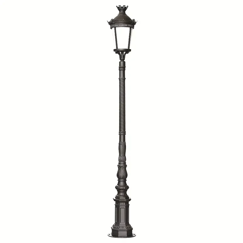 Chinese Style 220v Outdoor Lighting Retro Classic Street Light Post Top Garden Light Old Design Lamp