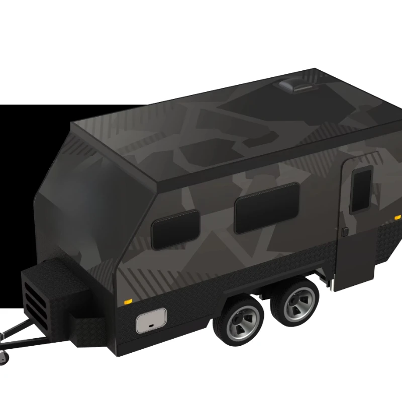 Lekki przyczepa kempingowa terenowa z wysuwaną kuchnią do podróży