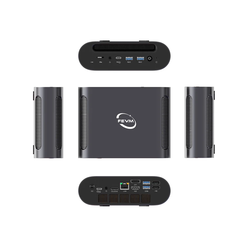 SZBOX FEVM FA880 Ryzen 7 8845HS MINI PC Laptop Windows 11 Pro DDR5 NVMe SSD WIFI6 BT5.2 2*USB 4.0 Desktop Gaming laptop Computer
