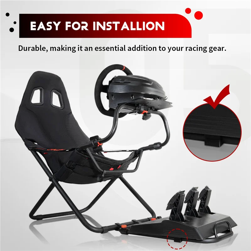 

Крепление для гоночной педали для Fanatec, для Fanatec DD Pro, трехпедальная повышенная стабильность и долговечность-A77G