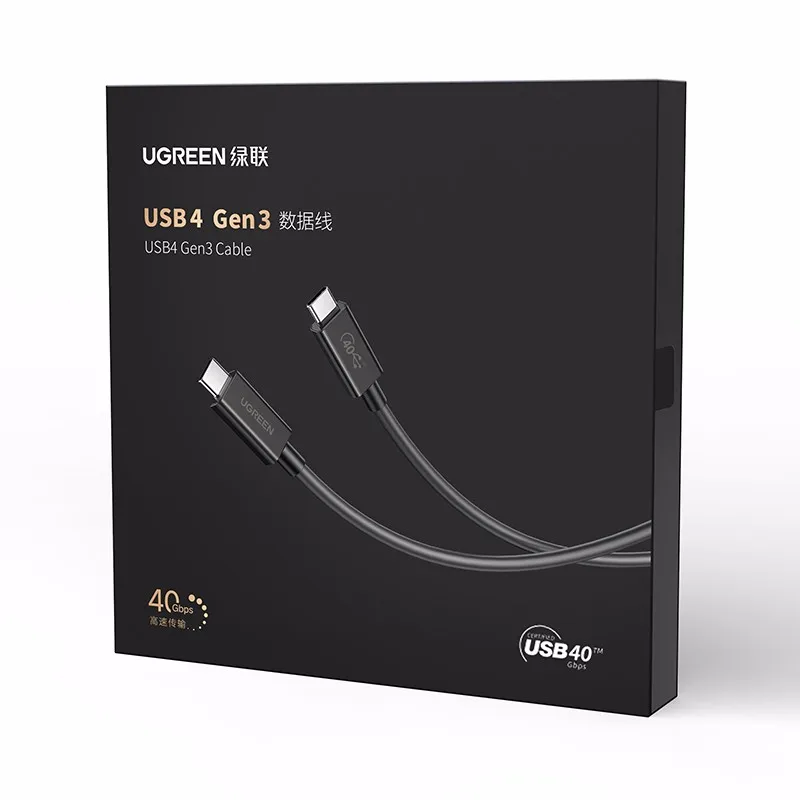 Ugreen Pd100w Usb 4 Cable 8k/60hz 40gbps Super Speed Transfer Carging Cable for  2020 Matebook 13 Usb 4 Cable Usb C to C