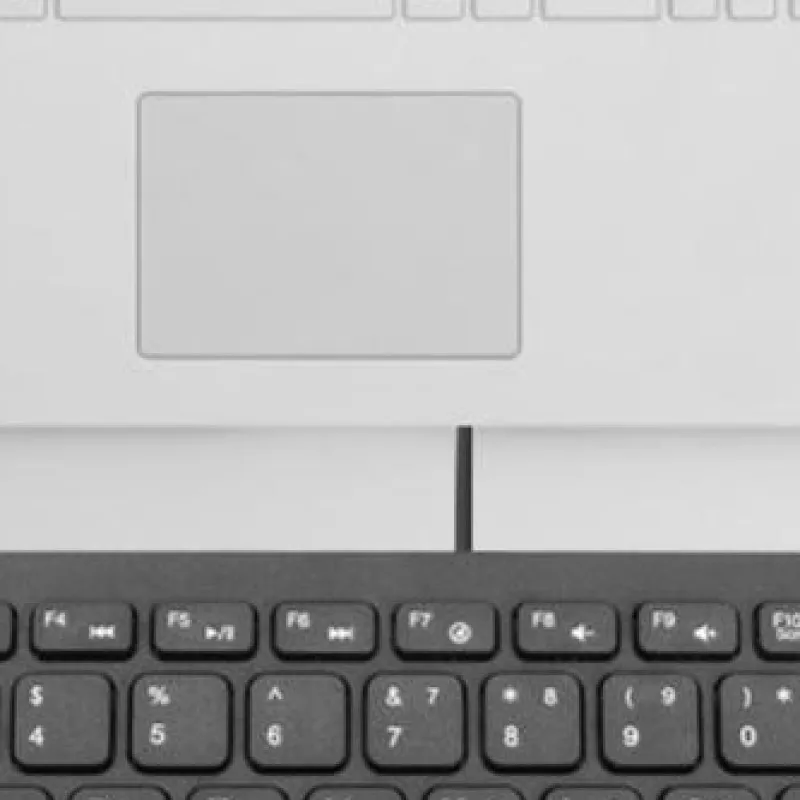 Teclado com fio ultrafino K1000 de 10 polegadas com 78 teclas, mini teclado USB slim para PC
