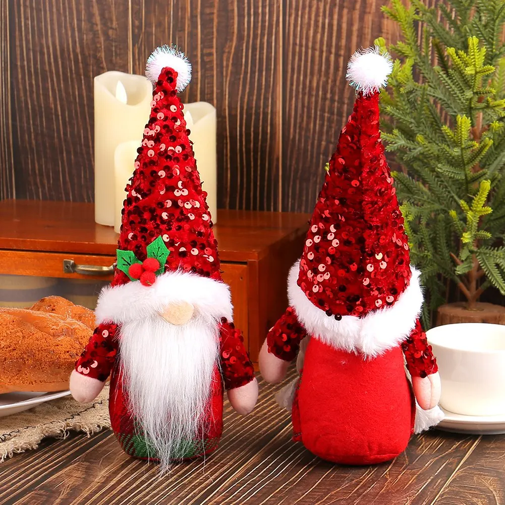 

Christmas Decoration Christmas Gnome Doll Christmas Good Luck Charm Home Decor Long-lasting Display Plush Beard
