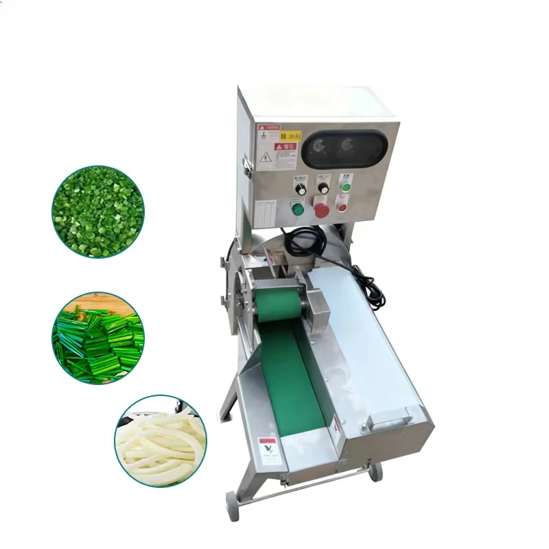 Multifunctional electric vegetable cutter, automatic scallion cutter, kimchi shredder, lotus root and pepper slicing machine