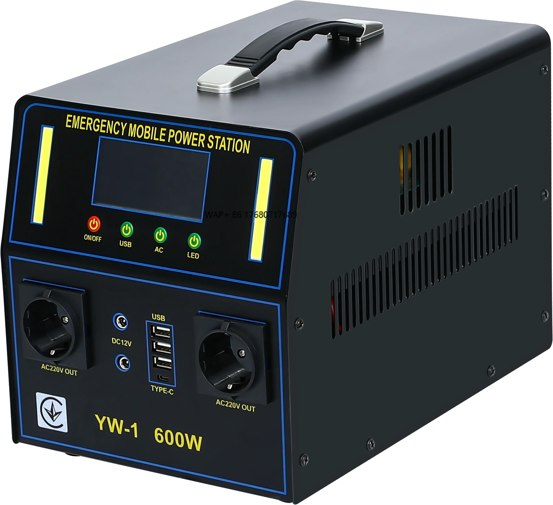 Portable Light Mobile Power Station Multi Output Pure Sine Wave Inverter Automotive Lithium Ion Solar Panel Source