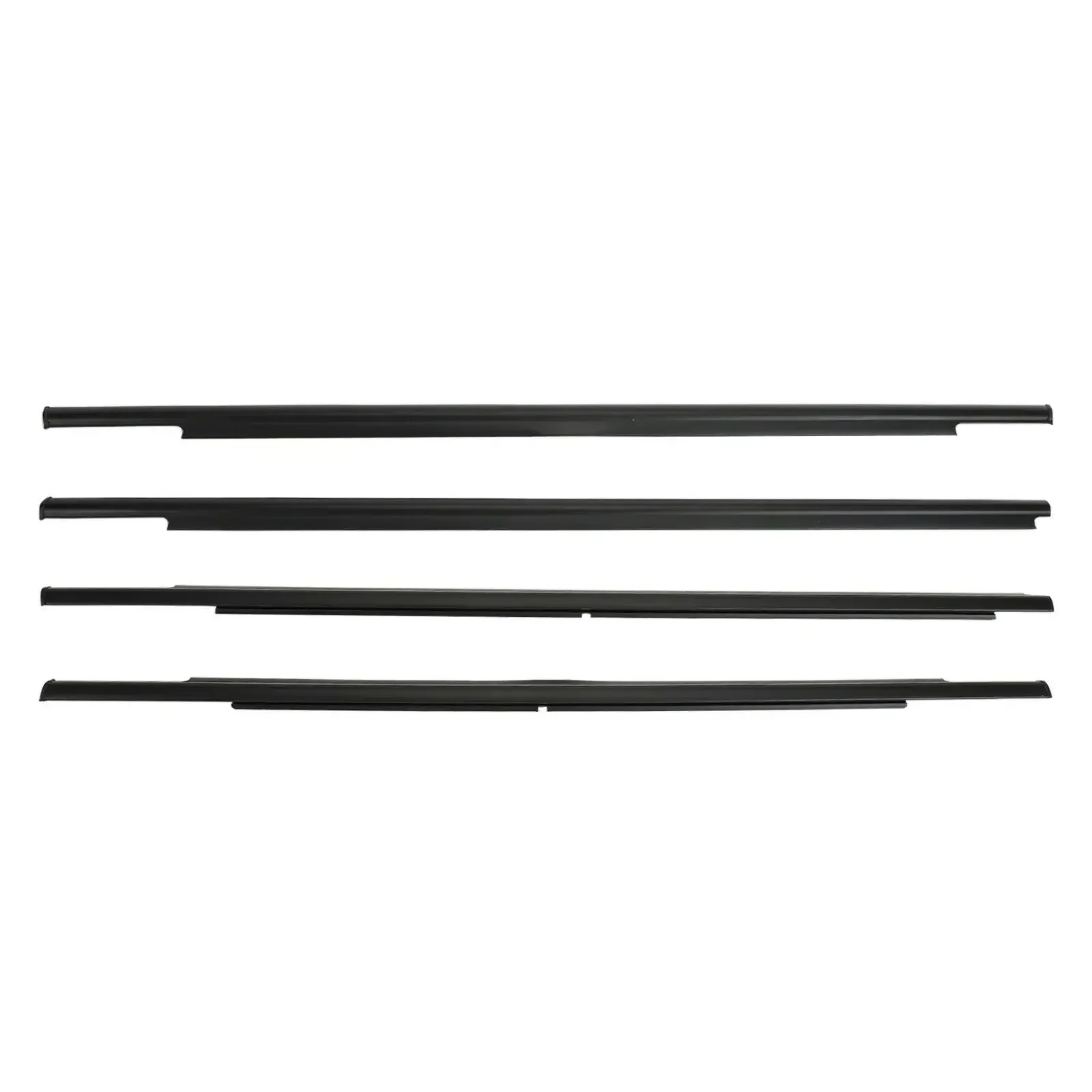 4Pcs Window Glass Weatherstrip Side Door Moulding Trim Seal For Mitsubishi Outlander 2007-2012 2013-2018 5727A007 5727A008