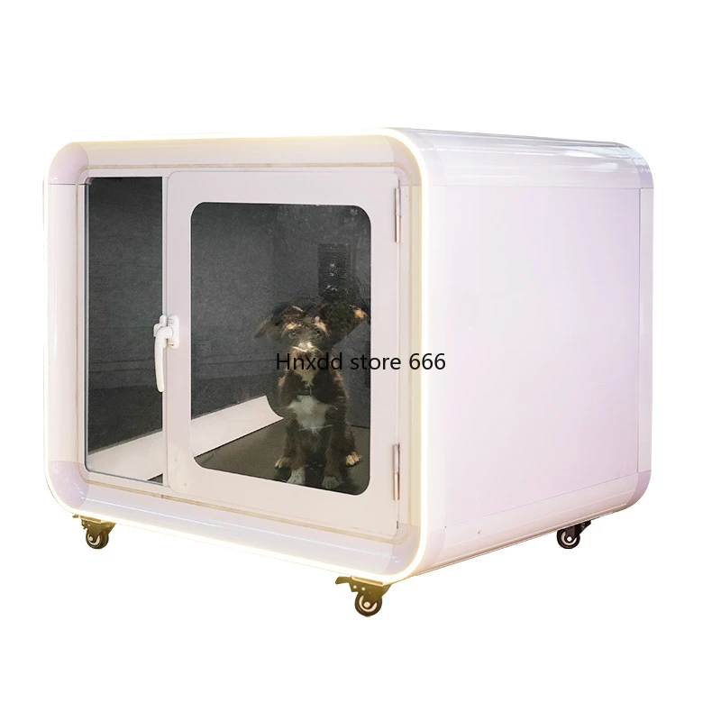 Soundproof Box Cover Cage Glass Room Indoor Pet Soundproof Room Movable Mini Kennel Cat