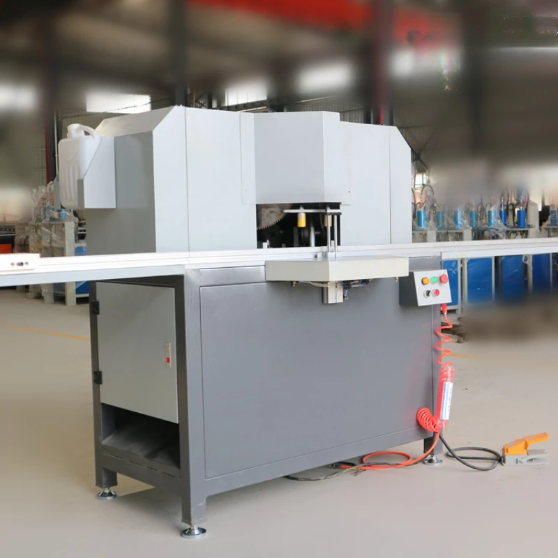Ceiling honeycomb board double head saw 45 degree angle  door and window aluminum profile  picture frame cutting machine