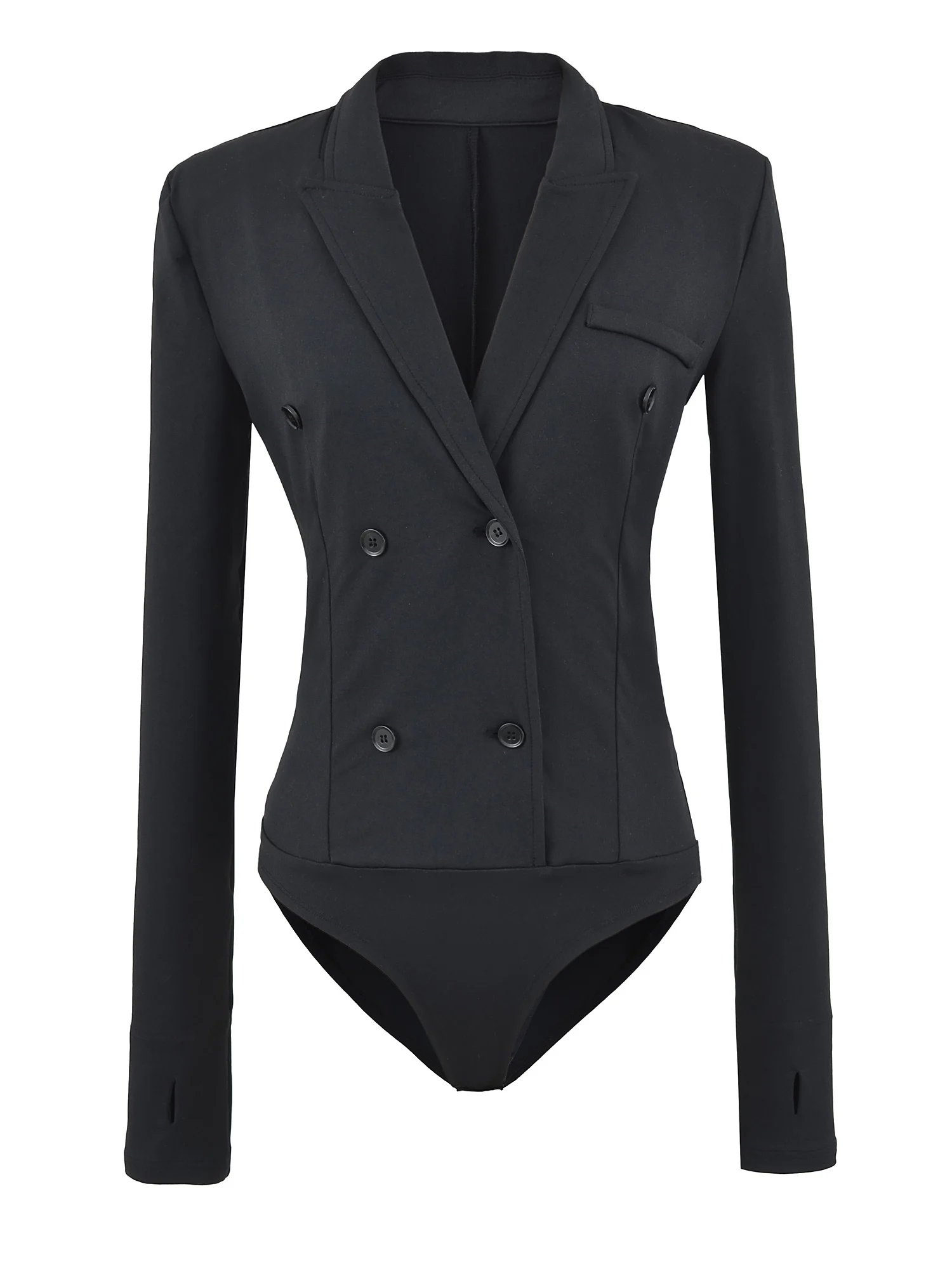 

American Sle Slim Fit Long Sve Костюм Воротник Rer Брюки с высокой талией Универсальный женский комбинезон Busin C...