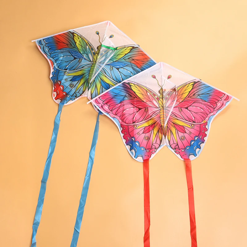 Butterfly Kites Flying For Children Kites String Line Outdoor Toys For Kids Kites Bird Ripstop Polyester Fabric Kites