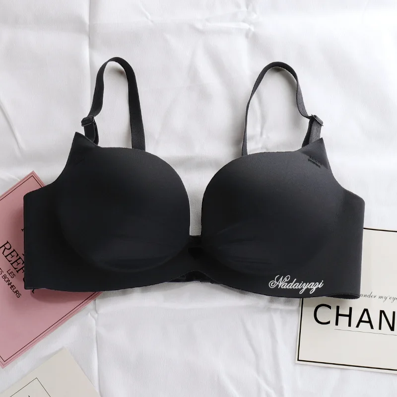 Women Sexy Off Shoulder Bras Ladies Seamless Push Up Bra Lingerie Solid Color Underwear нижнее бельё женское топ женский