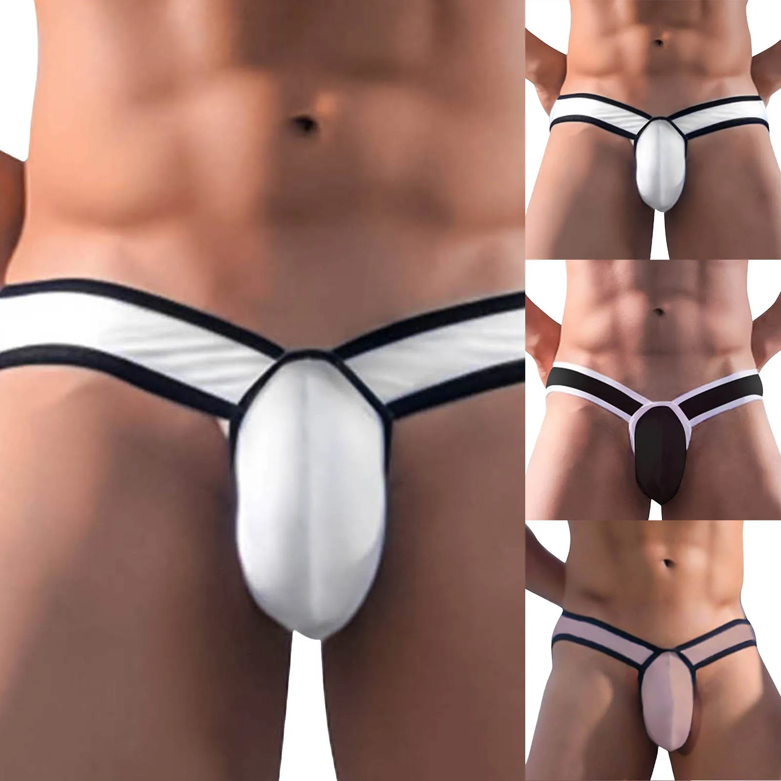 

Men S Exotic Apparel Mens Fashion Casual Sexy Low Waist Comfortable Bikini Triangle Pants Head Fun Underpants Men Thong Swim