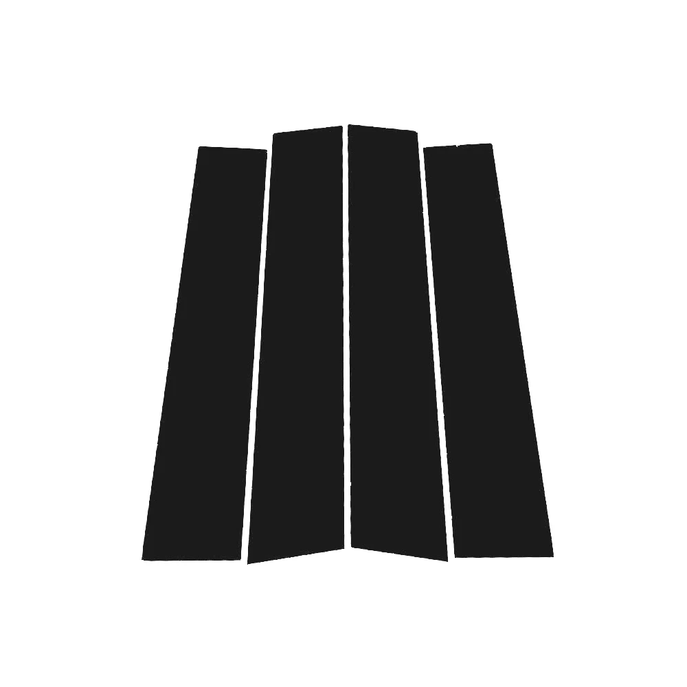 Bright black carbon fiber door and window B C Pillar sticker suitable For Audi A3 S3 RS3 4dr 8P 2003-2013 2004 2005 2006 2007