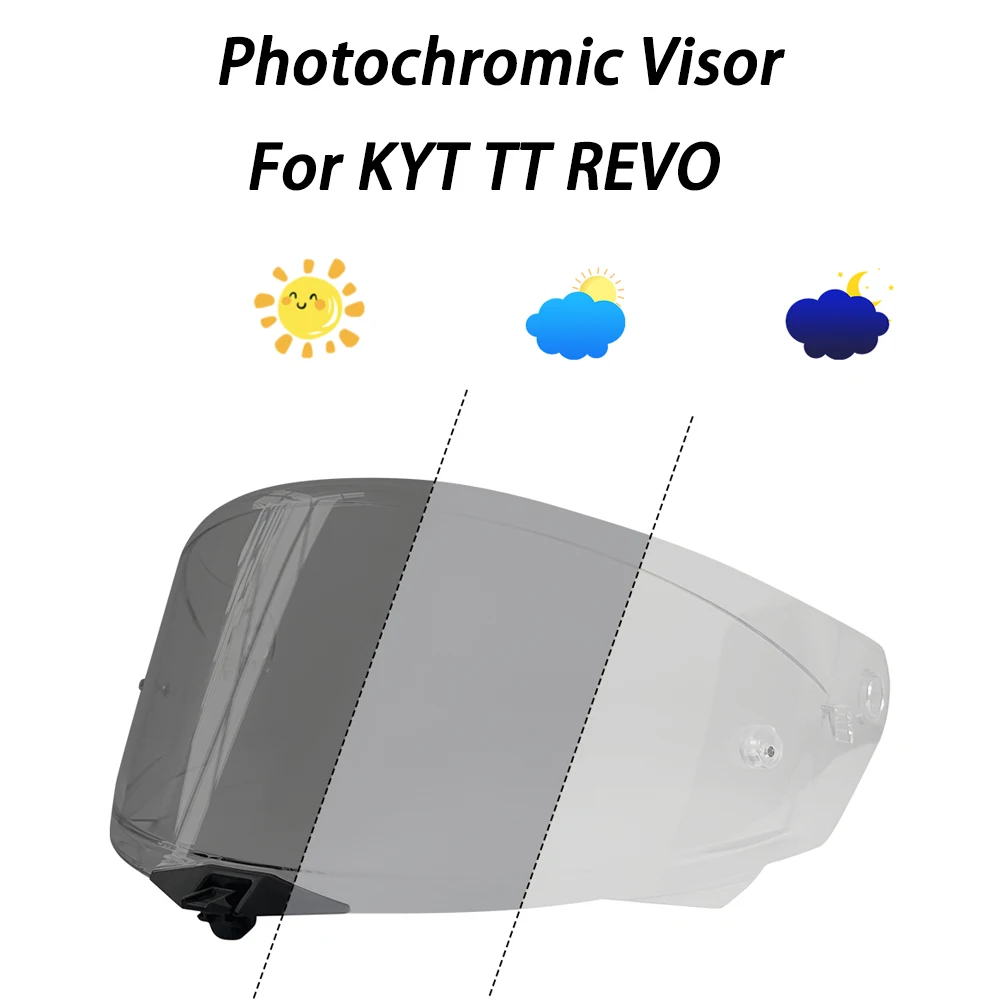 

helmet Photochromic Visor For KYT TT Revo